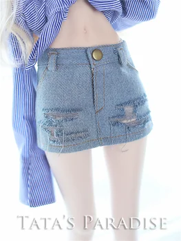1/4 MSD MDD 1/3 BJD Кукольная одежда Светло-голубая джинсовая юбка Аксессуары для кукольной одежды Подарок 