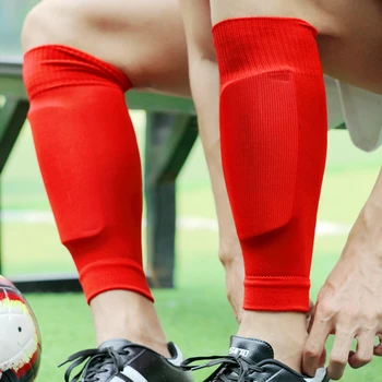 1 Пара Спортивных Футбольных носков для защиты голени, Накладной рукав, Носок для поддержки ног, Футбольный Компрессионный рукав для взрослых Подростков, защита ног детей