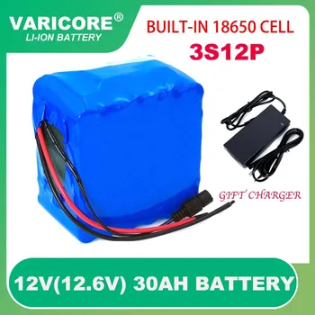 12V 30Ah 3S12P 11,1 V 12,6 V Высокомощный Литиевый аккумулятор с BMS для Инверторной Ксеноновой Лампы Solar Street + Зарядное устройство 12,6 v 3A