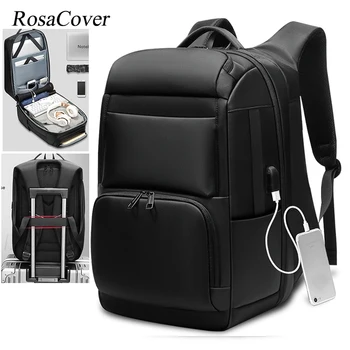 16-дюймовый Деловой Рюкзак Для Мужчин, Многофункциональные сумки Mochila Большой Емкости, USB-порт для зарядки ноутбука, Школьные рюкзаки, Рюкзак