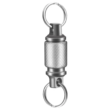 2 Титановых быстросъемных брелка, съемное кольцо для ключей, раздельный брелок, аксессуар для держателя ключей для сумки/кошелька/ремня