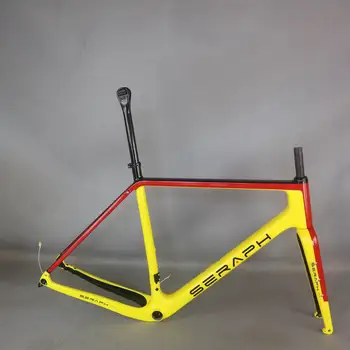 2022 изготовленная на заказ краска для гравийного велосипеда Toray с полностью карбоновой рамой для гравийного велосипеда SERAPH paint