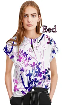 2022, футболка с цветочным принтом, Женская летняя мода, Повседневная Милая Уличная одежда в стиле Харадзюку с коротким рукавом, крутые топы