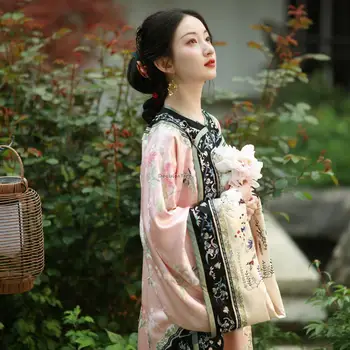 2023 Китайское традиционное восточное женское винтажное платье элегантной вечеринки с цветочным рисунком qipao women festival древней династии Цин cheongsam