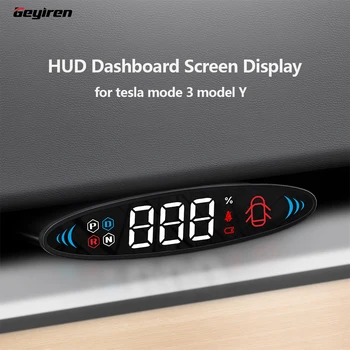 2023 Новая модель 3 Y HUD Головной дисплей Экран приборной панели Кластерный прибор HD Спидометр для модификации Tesla Автомобильные Аксессуары