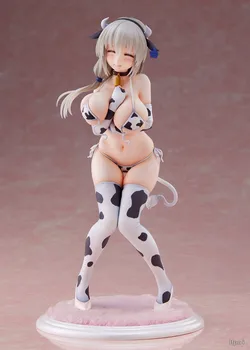 22 см, Uzaki-chan wa Asobitai! Tsuki Uzaki Аниме Фигурка девушки, бикини с рисунком коровы DreamTech, коллекционная модель, кукла, игрушка