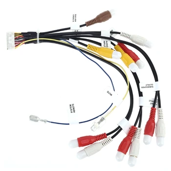 24-контактный разъем автомобильного стерео радио RCA выходной жгут проводов, подходит для автомобильных запчастей AVIC-F900BT универсальный кабель