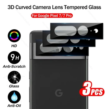 3 Шт. Стекло для задней камеры Google Pixel 7 Pro 6a 7a 3D Защитное Стекло Для задней камеры Pixel7pro Pixel7 Pixel6 Защитная Пленка Для объектива