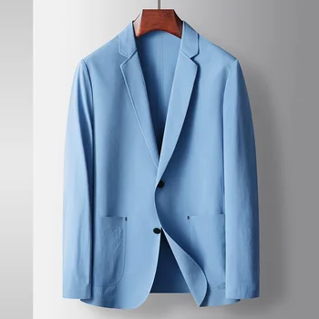 5235-2023, мужской костюм, тонкий повседневный солнцезащитный крем, эластичный маленький костюм, весенне-осенняя куртка single west