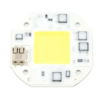 AC100-260V 30 Вт Холодный белый высокомощный встроенный чип Источник света COB Шарик Прожекторная лампа