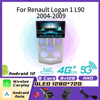 Android Автомобильный Стерео для Renault Logan 1 L90 2004-2009 2 Din Навигация GPS Автомобильный Радио Мультимедийный Плеер Головное устройство Авторадио Аудио