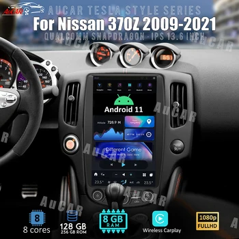 AuCar Tesla Стиль Android Головное устройство Радио Для Nissan 370Z Z34 GPS Navi 1920 *1080 13,6 Дюймов Tesla 370Z Мультимедиа