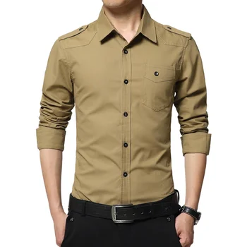 BAIDAFEI 2024 Брендовые Мужские Рубашки с Длинным рукавом, Дизайнерская Мода, 100% Хлопок, Приталенная Повседневная Рубашка для Мужчин, Chemise Homme 4XL