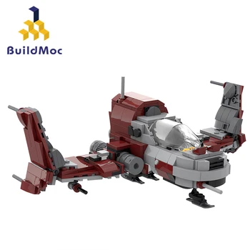 BuildMoc Radiant Pillar BC1 Истребитель Набор Строительных Блоков Для Самолета No Man's Sky Самолет Кирпичи Игрушка Для Детей Подарок На День Рождения