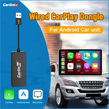 Carlinkit Apple CarPlay Android Auto Carplay Dongle для системного экрана Android Smart Link Поддержка Mirrorlink IOS15 Карта Музыка Мини