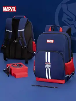 Disney Новые школьные сумки для мальчиков, Ортопедический рюкзак на плечо для учащихся начальной школы, Капитан Америка, Человек-паук, Mochilas 1-5 классов