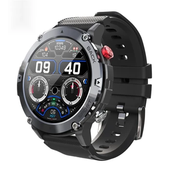 Hd Большой экран Открытый прочный Фитнес-трекер Smartwatch Ip68 Водонепроницаемый Bluetooth Вызов Спортивных смарт-часов