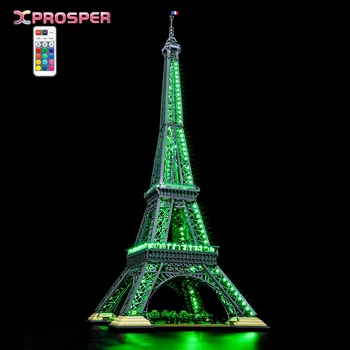 Hprosper Светодиодный светильник для 10307 Эйфелева башня Париж Всемирно известные архитектурные игрушки Только лампа + батарейный блок (не включает модель)