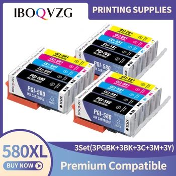 IBOQVZG 580 581 Совместимый для PGI-580 CLI-581 Чернильный картридж Для Canon PIXMA TR7550 TR8550 TR 7550 TS6150 TS6151 TS 6150 принтер