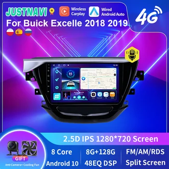 JUSTNAVI 4G LTE 8 Core 8 + 128G Android GPS Автомобильный Радиоплеер Для Buick Excelle 2018 2019 Мультимедийный Беспроводной Carplay RDS DSP SWC BT