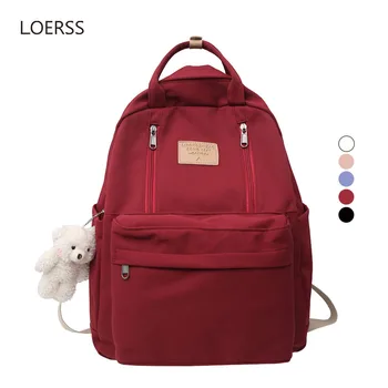 LOERSS Многофункциональный женский рюкзак, Водонепроницаемые сумки через плечо большой емкости для девочек, подростков, студентов, Школьные сумки высокого качества