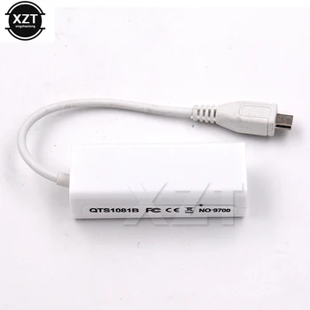 Micro USB 2.0 Штекер к RJ-45 Женский 5-Контактный Адаптер сетевой карты Ethernet LAN Для Windows 7/8/10 Android Tablet IC Ethernet LAN Hot