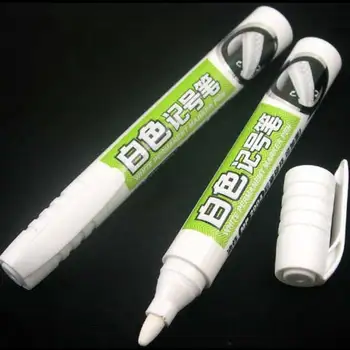 MP2907, белый маркер, масляная краска, перманент для металла, кожи, ткани, металлические маркеры, ручки для студенческих поделок, товары для рукоделия