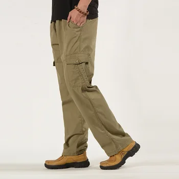 MRMT 2023 Абсолютно Новые Мужские Повседневные брюки среднего возраста, брюки, Комбинезон с несколькими карманами, Мужской Большой Размер, Специальный Жир
