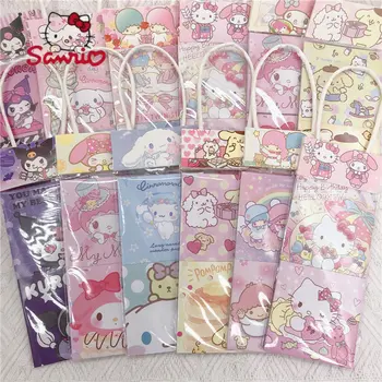 Sanrio Самоклеящаяся сумка для заметок, Клейкая лента для заметок, цветная печать, царапина от ручки, Самоклеящаяся квадратная этикетка