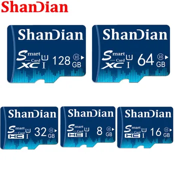 SHANDIAN Mini Smart SD Card 128 ГБ TF USB Флэш-карта памяти с внешней Упаковкой для Мобильных телефонов и камер Smartsd SD Card