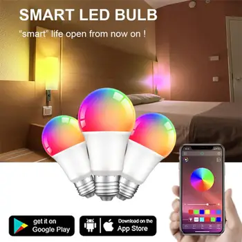 Tuya Zigbee3.0 Умная лампа E27 RGBCW 18 Вт, меняющая цвет, светодиодная лампа 110 В 220 В, Совместимая с Smart Life, Яндекс, Alexa, Google Home