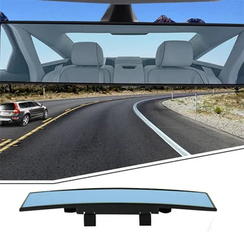 Автомобильные зеркала заднего вида, Универсальное автоматическое зеркало заднего вида с антибликовым покрытием, широкоугольная поверхность, Синее зеркало, Автоаксессуары