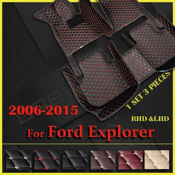 Автомобильные коврики для Ford Explorer 2006 2007 2008 2009 2010 2011 2012 2013 2014 2015 Пользовательские автоматические накладки для ног, автомобильный ковер