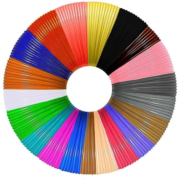 В комплект поставки входит нить для 3D-ручки PLA 20 цветов, 16 футов на цвет, всего 320 футов 1,75 мм Премиум-нити для 3D-печати