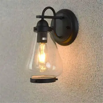 В комплекте светодиодная лампа накаливания мощностью 4 Вт, наружный настенный светильник, наружный фонарь, бра, наружный настенный светильник для крыльца, патио, дома