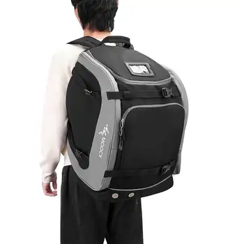 Водонепроницаемый лыжный рюкзак объемом 65 л, большая вместительная сумка для переноски, отделения для багажника, ткань Оксфорд для аксессуаров, перчатки для улицы, куртка