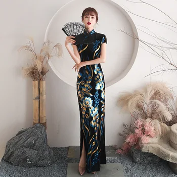 Высокопроизводительный Подиум Cheongsam Young Girl 2023 Новый Китайский Стиль Улучшенного Ретро Ципао Элегантные Свадебные платья для женщин