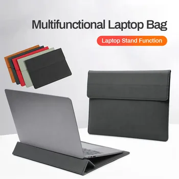 Деловой чехол для ноутбука Macbook Air Pro 13,3 13-14 дюймов, кожаный чехол-подставка для ноутбука iPad Xiaomi Lenovo HP, чехол для планшета