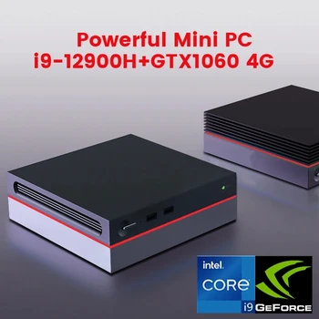 Дешевый Мини-игровой ПК i9 12900 H i7 12700 H NVIDIA GTX1060 4G 2 * DDR4 NVMe Геймерский Мини-компьютер Windows 11 1 * Type-C 2HDMI 8K UHD HTPC