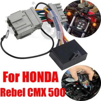 Для HONDA Rebel CMX 500 CMX500 CM500 Аксессуары Сигнализатор поворота, выключатель света, мигалка, двойная вспышка, Функция предупреждения об опасности