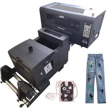 Доступный 30-сантиметровый DTF принтер Система шейкера Рулон ПЭТ пленки Теплопередача цифровая печатная машина A3 DTF