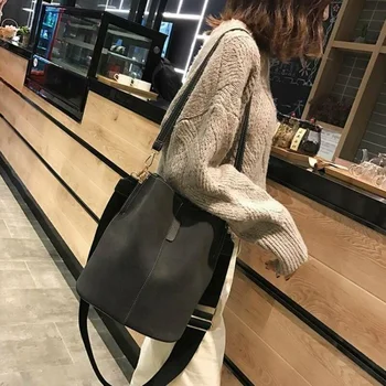 Женская большая сумка-мессенджер, Индивидуальная модная сумка через плечо, простая матовая сумка-мешок большой емкости