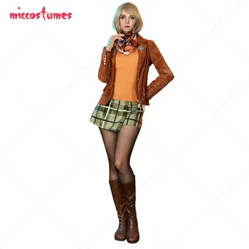 Женский костюм Эшли Грэм для косплея, свитер, жилет, пальто и комплект шорт