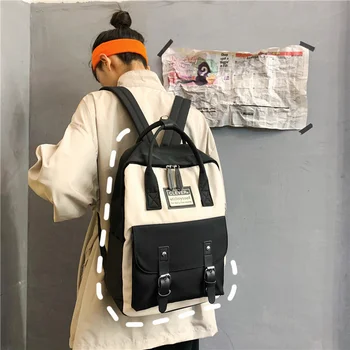 Женский нейлоновый рюкзак ярких цветов, водонепроницаемые школьные сумки для девочек-подростков, рюкзак в стиле пэчворк, Женский рюкзак Mochila