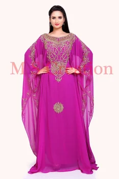 Женское Длинное платье из Дубая Moroccon Georgette Дубайский халат Farasha Длинное платье 56 Дюймов