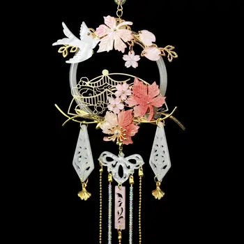 Китайская классическая Винтажная Подвеска Hanfu на талию, ювелирные изделия, Амулеты, Аксессуары для декоративно-прикладного искусства, Ретро-Подвеска с полым дизайном T1