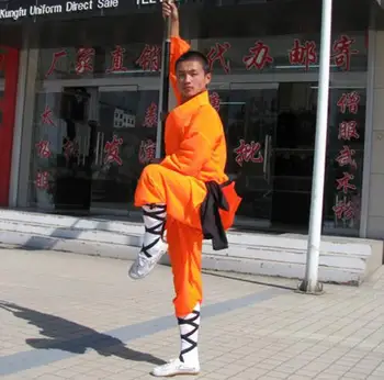 Китайский монах-воин Конг-фу Шаолинь, сценическое боевое искусство для мужчин