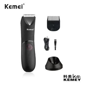 Многофункциональная мужская бритва Kemei km-1838 с основанием, Моющаяся Электрическая машинка для стрижки волос