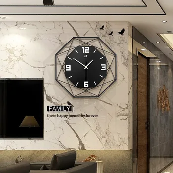 Модные настенные часы в скандинавском стиле, креативные часы для гостиной, домашние металлические украшения, кварцевые часы, цифровые