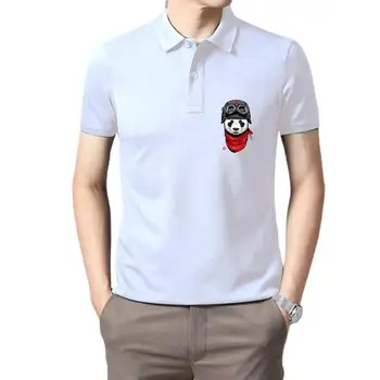 Мужская одежда для гольфа с коротким рукавом в стиле Харадзюку с милой пандой, забавный хипстерский топ свободного размера с круглым вырезом, футболка-поло для мужчин